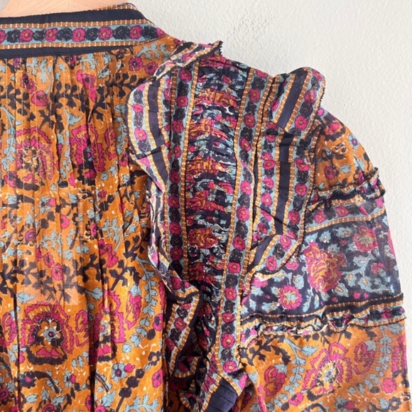 SEA New York Rosita Ruffle Cotton Paisley Romper | Size 0 | NWT - Picture 13 of 16